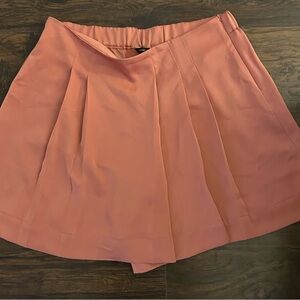 Pink Pleated Skirt Shorts (Skort)